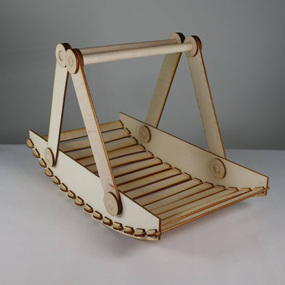 Trug Picnic Basket - Flat Pack Model Kit by Curious Rabbit ® - Curious Rabbit