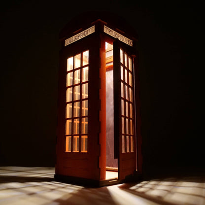 Telephone Box Lamp - Flat Pack Model Kit by Curious Rabbit ® - Curious Rabbit
