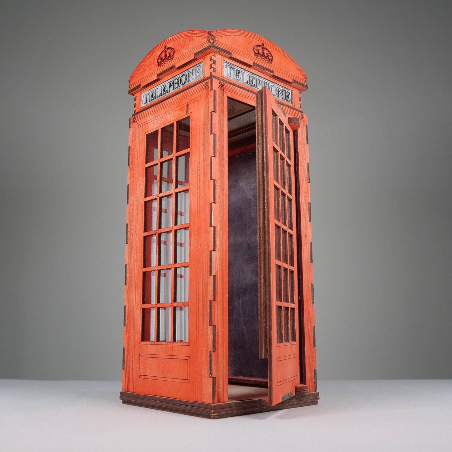 Telephone Box Lamp - Flat Pack Model Kit by Curious Rabbit ® - Curious Rabbit