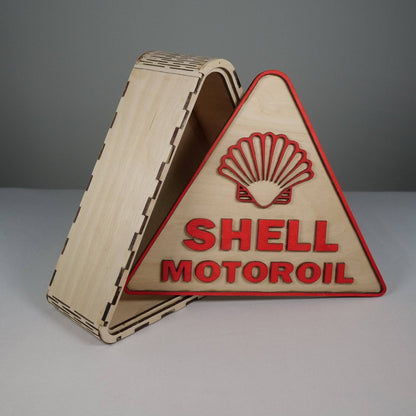 Shell Oil Box - Flat Pack Model Kit by Curious Rabbit ® - Curious Rabbit