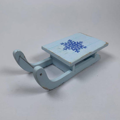 Rustic Winter Sledge Bauble - Handmade Christmas Ornament by Curious Rabbit ® - Curious Rabbit