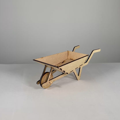 Wheelbarrow Planter - Flat Pack Model Kit by Curious Rabbit ®