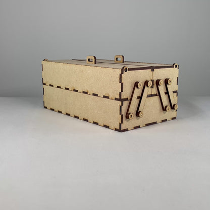 Small Two Tier Toolbox - Flat Pack Model Kit by Curious Rabbit ®